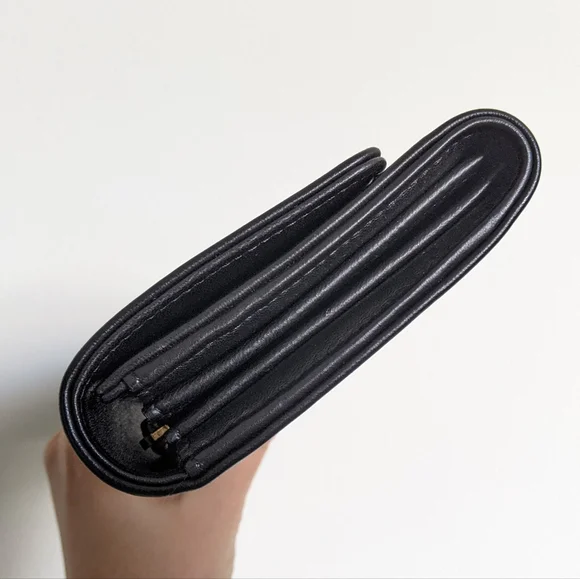 YSL Black Quilted Wallet - Picture 4 of 10